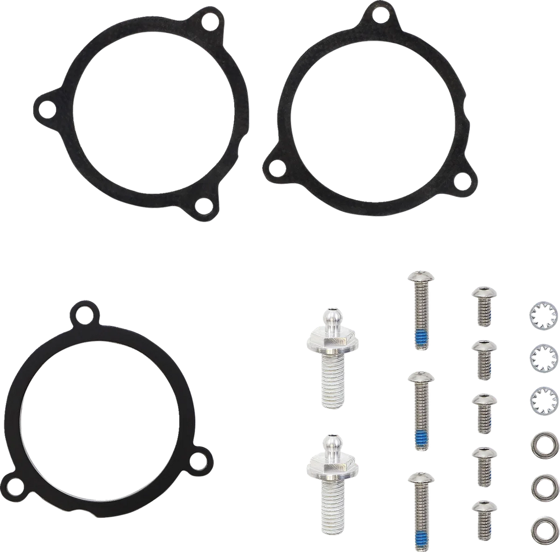 Cobra Air Cleaner Kit - Chrome 606-0104-01-SB - Back View