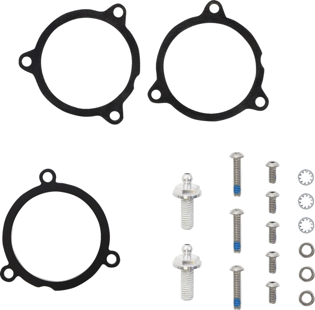 Cobra Air Cleaner Kit - Chrome 606-0104-01-SB - Back View
