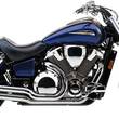 Load image into Gallery viewer, Cobra Angled Slashcut Exhaust - Chrome - VTX1800C/F - Main Product View