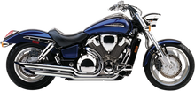 Load image into Gallery viewer, Cobra Angled Slashcut Exhaust - Chrome - VTX1800C/F - Main Product View