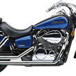 Load image into Gallery viewer, Cobra Angled Slashcut Exhaust - Chrome - VTX1800C/F - Side View