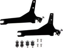 Load image into Gallery viewer, Cobra Backrest Kit - 11" - Black - 602-2027B fits Harley-Davidson Softail - Side View