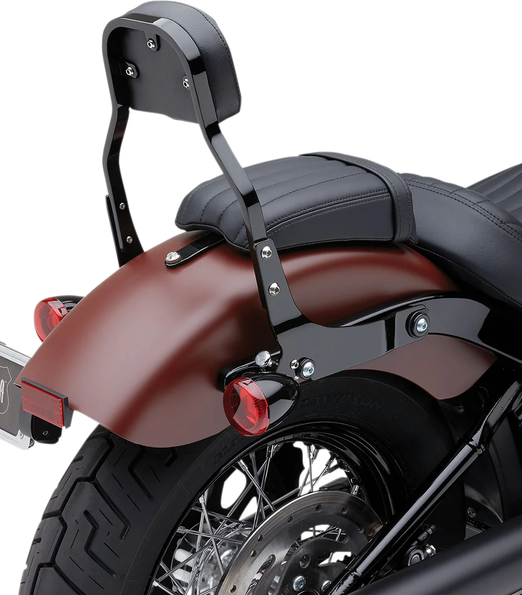 Cobra Backrest Kit - 11" - Black - FLHC/S 602-2030B - Back View