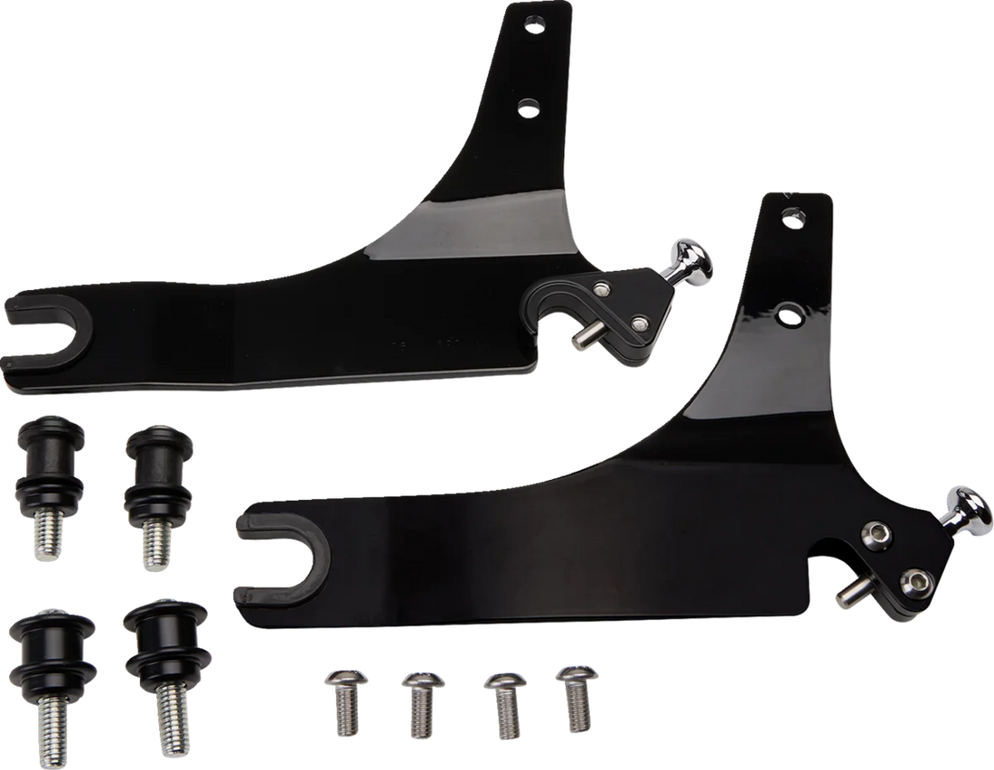 Cobra Backrest Kit - 11" - Black - FXLR 602-2029B - Side View