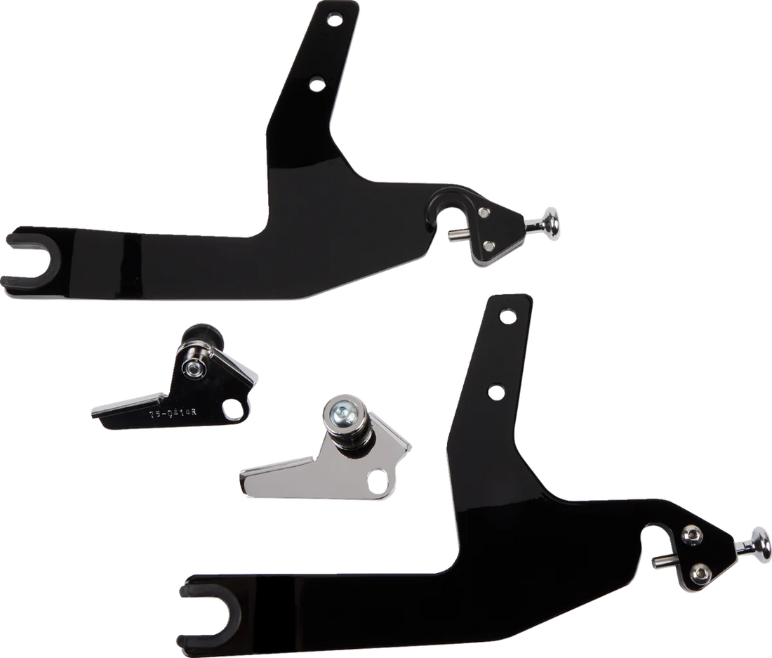 Cobra Backrest Kit - 11" - Black - Softail 602-2021B - Back View