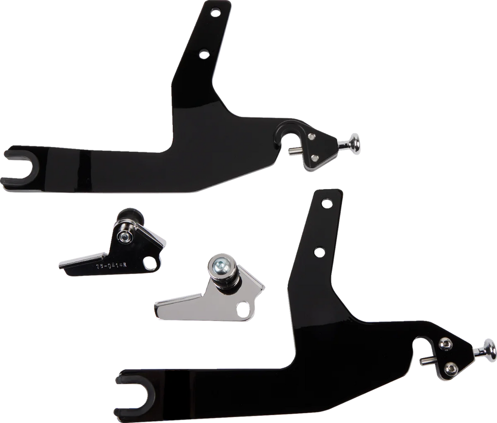 Cobra Backrest Kit - 11" - Black - Softail 602-2021B - Back View