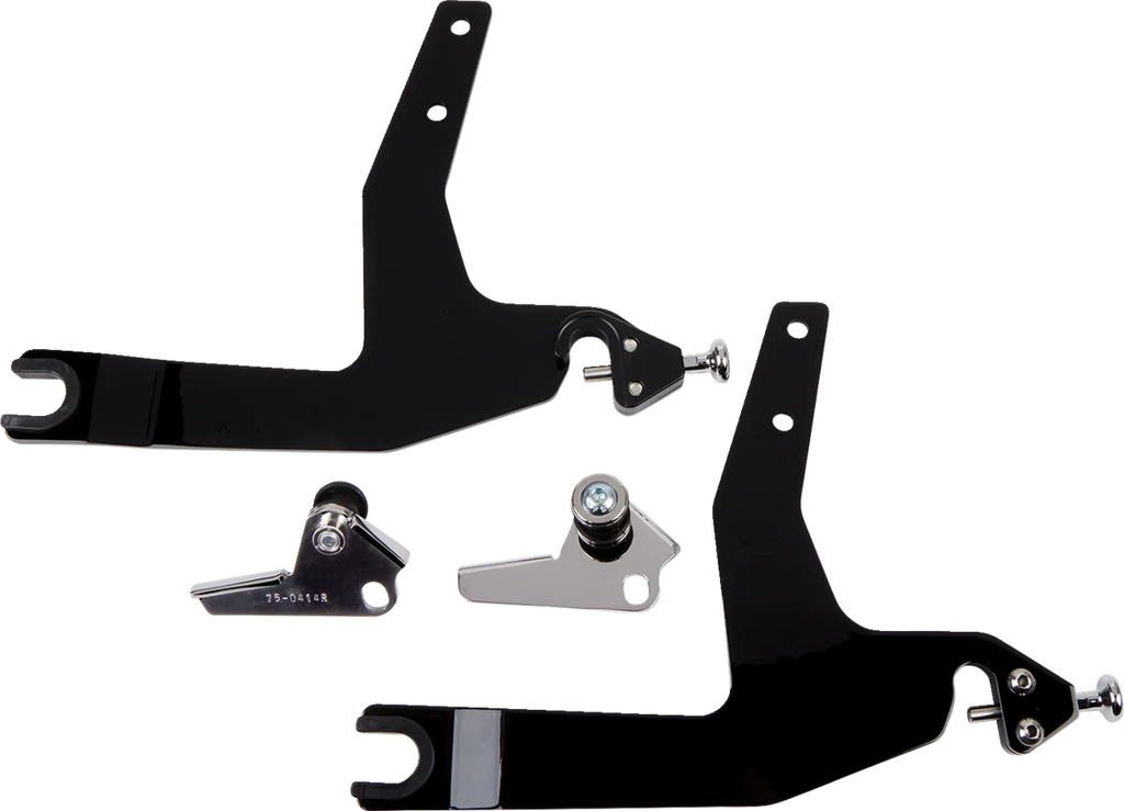 Cobra Backrest Kit - 11" - Black - Softail 602-2022B - Back View
