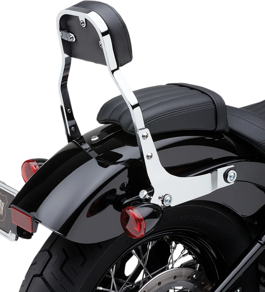Cobra Backrest Kit - 11" - Chrome - FLHC/S 602-2030 - Side View