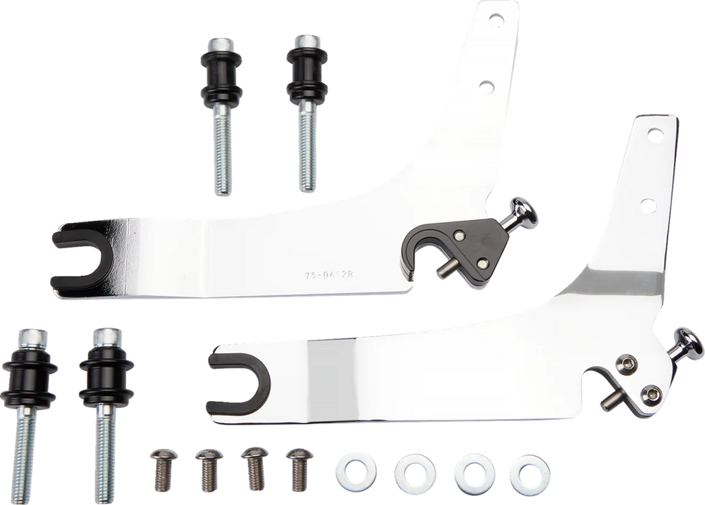 Cobra Backrest Kit - 11" - Chrome - FLHC/S 602-2030 - Back View