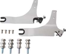 Load image into Gallery viewer, Cobra Backrest Kit - 11" - Chrome - FLSB 602-2031 - Side View