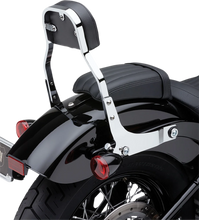 Load image into Gallery viewer, Cobra Backrest Kit - 11" - Chrome - FXLR 602-2029 - Back View