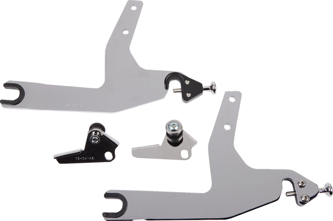 Cobra Backrest Kit - 11" - Chrome - Softail 602-2021 - Side View