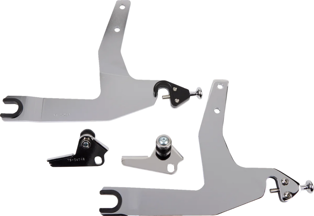 Cobra Backrest Kit - 11" - Chrome - Softail 602-2022 - Installation View