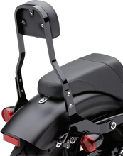 Load image into Gallery viewer, Cobra Backrest Kit - 14" - Black - 602-2041B fits Harley-Davidson Softail - Back View