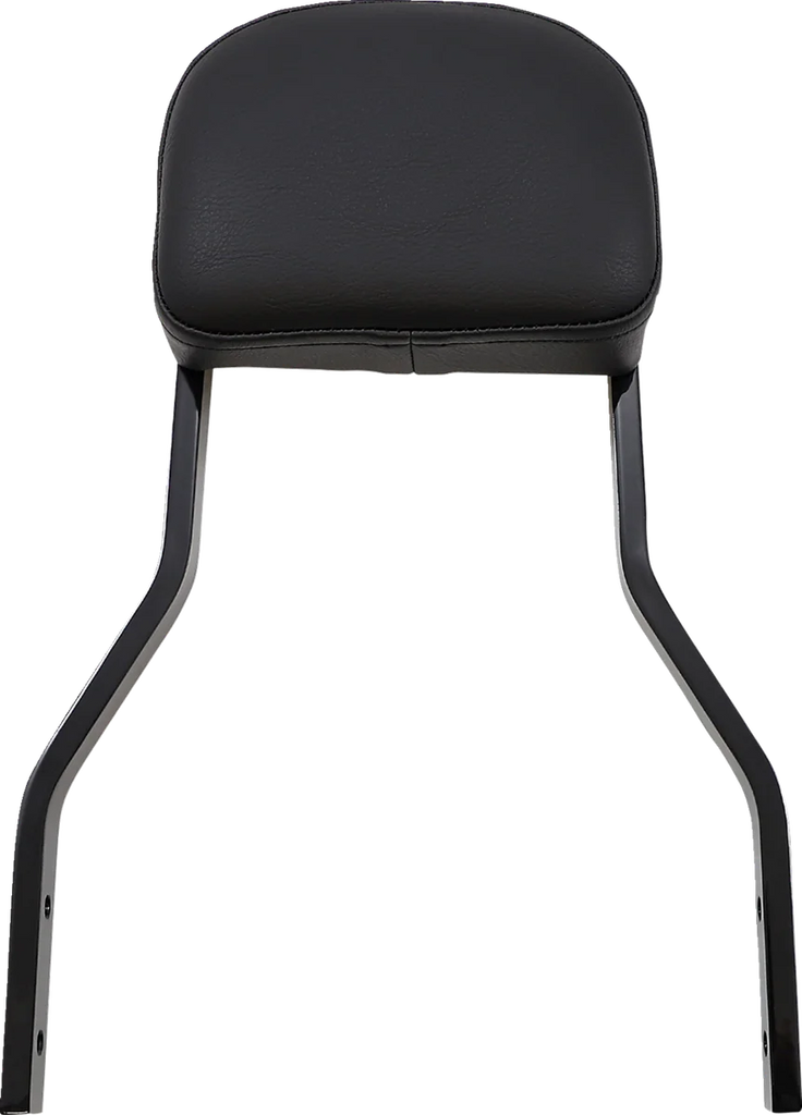 Cobra Backrest Kit - 14" - Black - 602-2044B fits Harley-Davidson Dyna - Side View