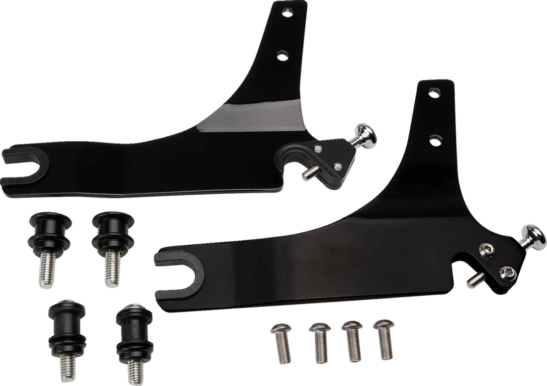 Cobra Backrest Kit - 14" - Black - FXLR 602-2009B - Side View