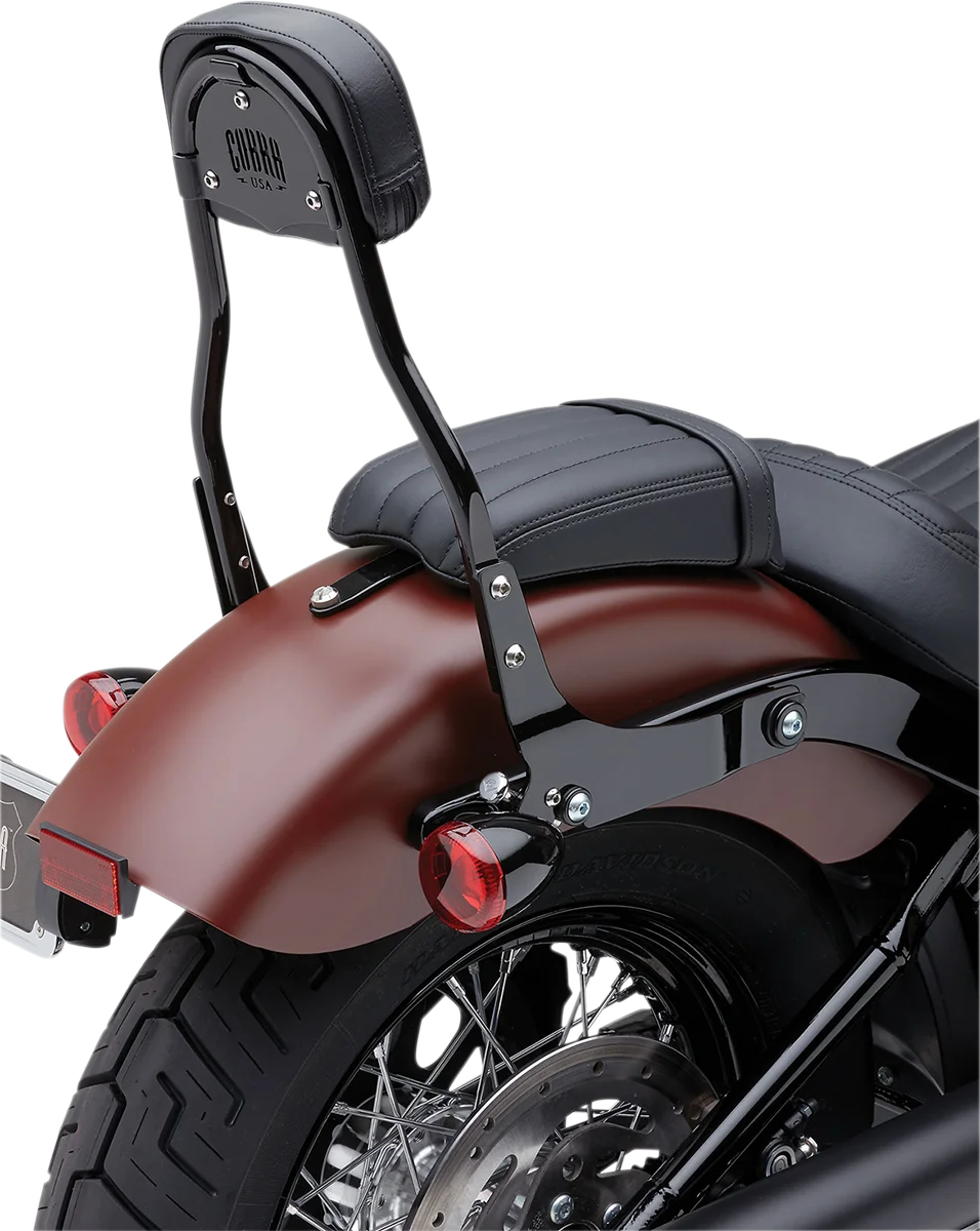 Cobra Backrest Kit - 14" - Black - FXLR 602-2009B - Back View