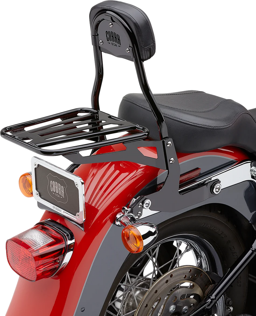 Cobra Backrest Kit - 14" - Black - Softail 602-2001B - Additional View 5