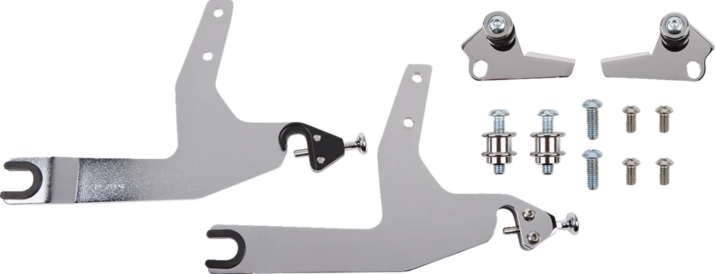 Cobra Backrest Kit - 14" - Black - Softail 602-2006B - Side View