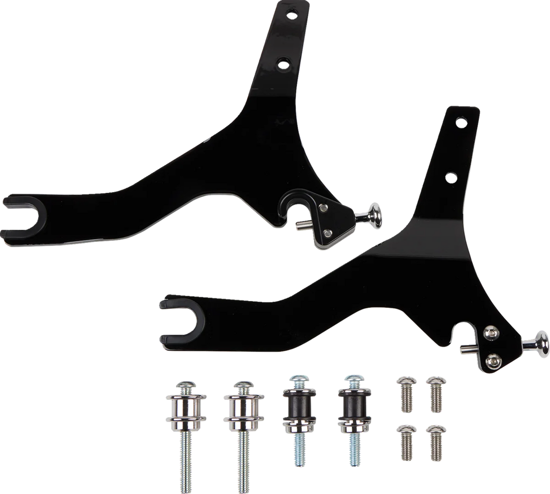 Cobra Backrest Kit - 14" - Black - XL 602-2005B - Side View