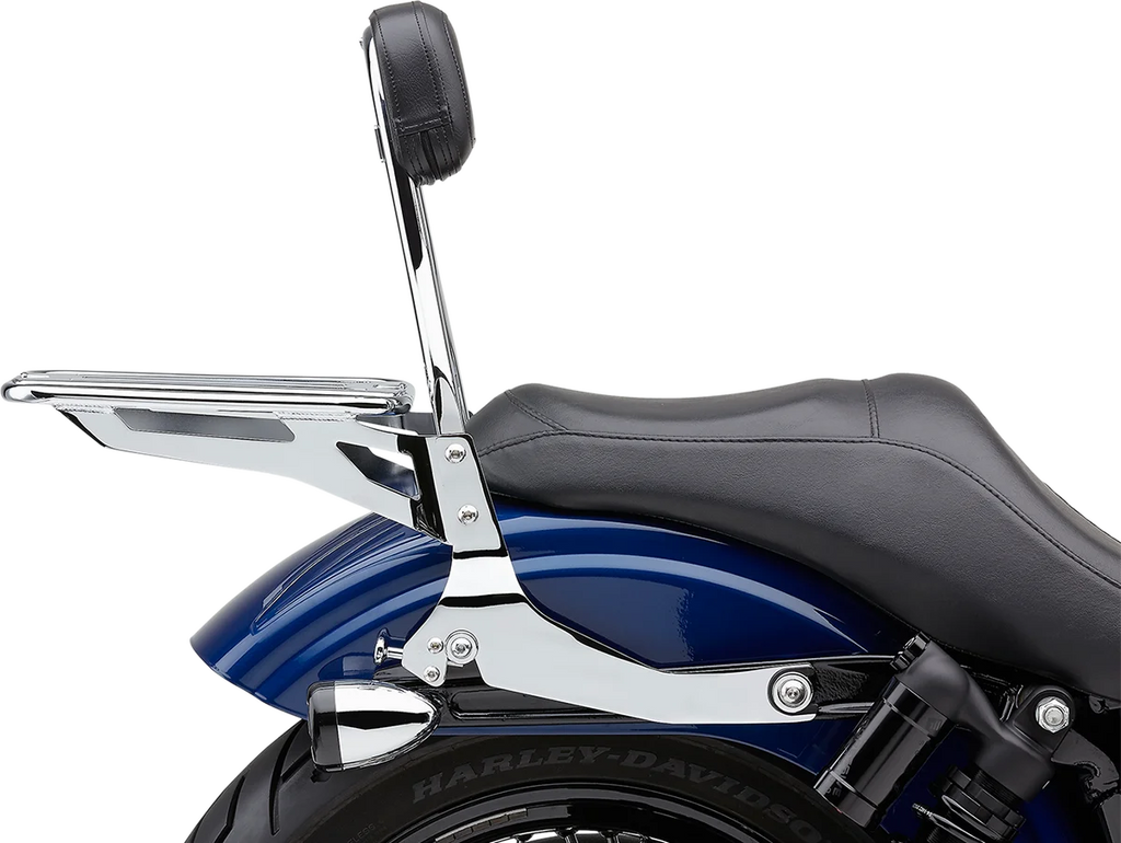 Cobra Backrest Kit - 14" - Chrome - 602-2004 fits Harley-Davidson Dyna - Additional View 5