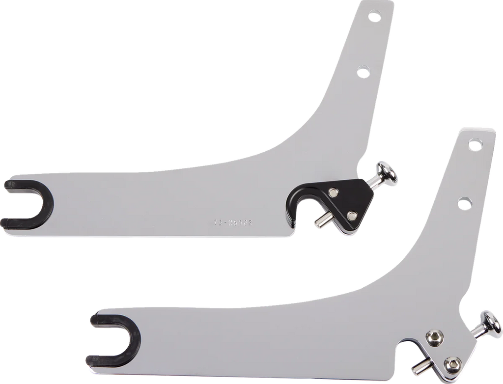 Cobra Backrest Kit - 14" - Chrome - FLHC/S 602-2010 - Back View