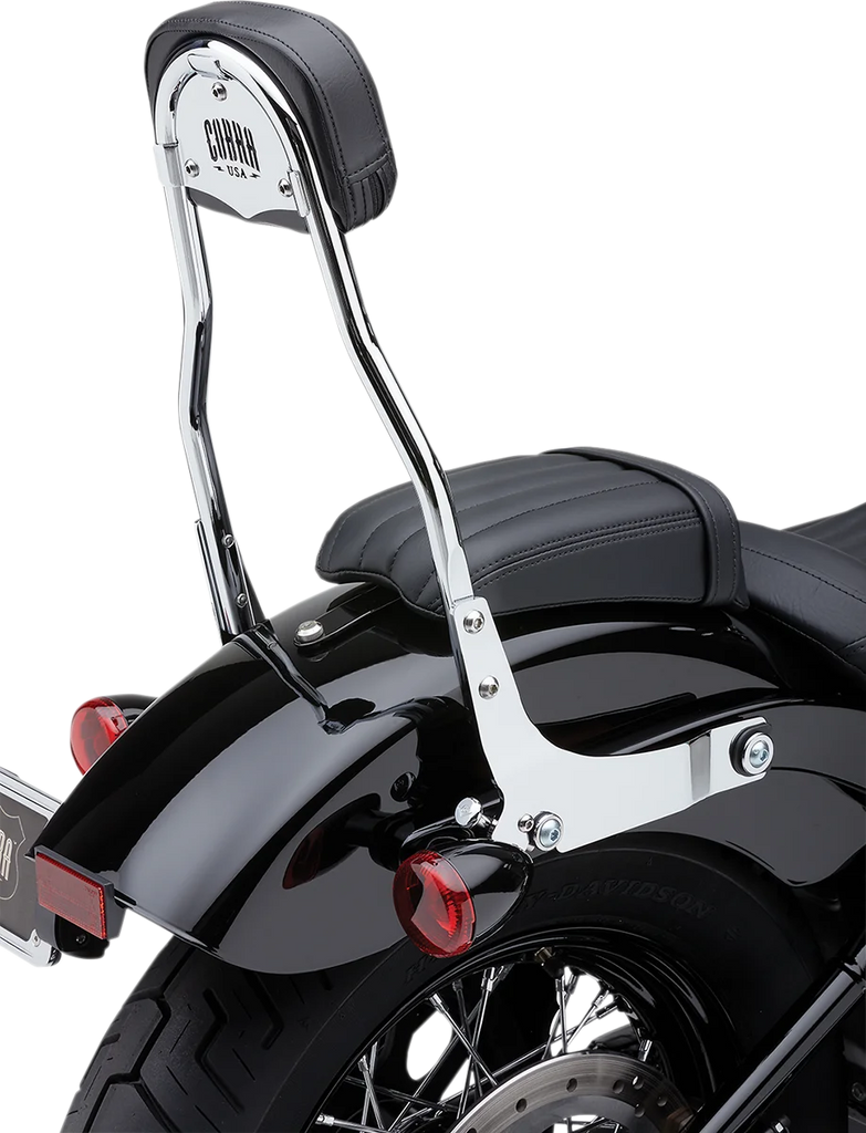 Cobra Backrest Kit - 14" - Chrome - FLHC/S 602-2010 - Installation View