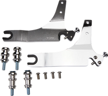Load image into Gallery viewer, Cobra Backrest Kit - 14" - Chrome - FLSB 602-2051 - Side View