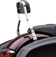 Load image into Gallery viewer, Cobra Backrest Kit - 14" - Chrome - FLSB 602-2051 - Back View