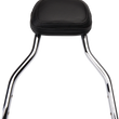 Load image into Gallery viewer, Cobra Backrest Kit - 14" - Chrome - FXLR 602-2009 - Main Product View