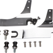 Load image into Gallery viewer, Cobra Backrest Kit - 14" - Chrome - FXLR 602-2009 - Side View