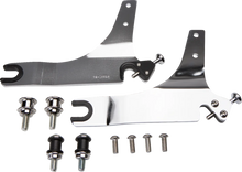 Load image into Gallery viewer, Cobra Backrest Kit - 14" - Chrome - FXLR 602-2009 - Side View