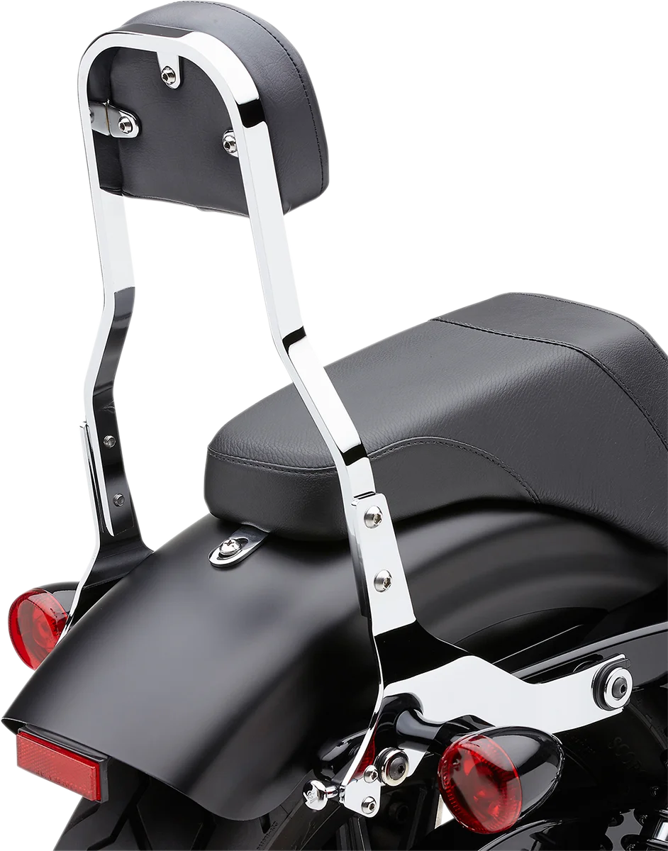 Cobra Backrest Kit - 14" - Chrome - Softail 602-2041 - Back View