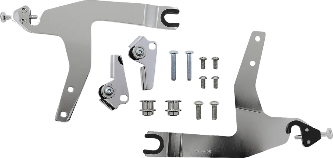 Cobra Backrest Kit - 14" - Chrome - Softail 602-2042 - Back View