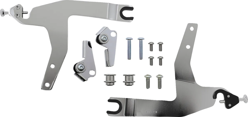 Cobra Backrest Kit - 14" - Chrome - Softail 602-2042 - Back View