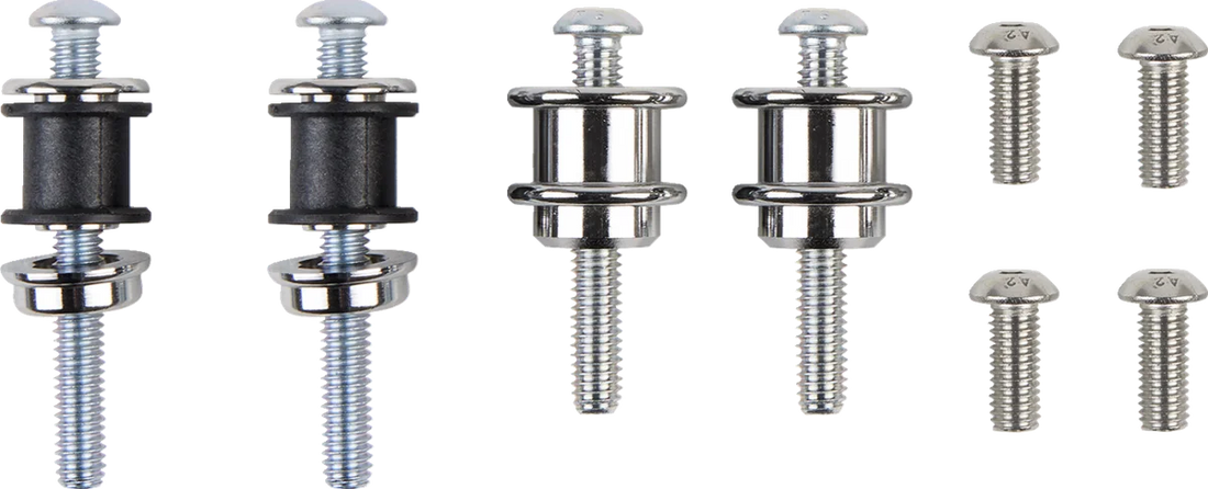 Cobra Backrest Kit - 14" - Chrome - XL 602-2005 - Side View