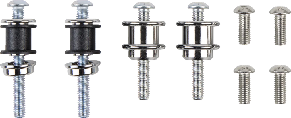 Cobra Backrest Kit - 14" - Chrome - XL 602-2005 - Side View