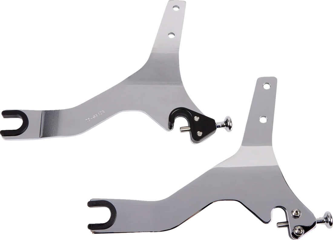 Cobra Backrest Kit - 14" - Chrome - XL 602-2005 - Back View