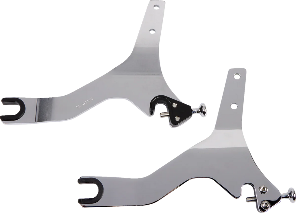 Cobra Backrest Kit - 14" - Chrome - XL 602-2005 - Back View