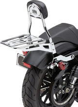 Load image into Gallery viewer, Cobra Backrest Kit - 14" - Chrome - XL 602-2005 - Installation View
