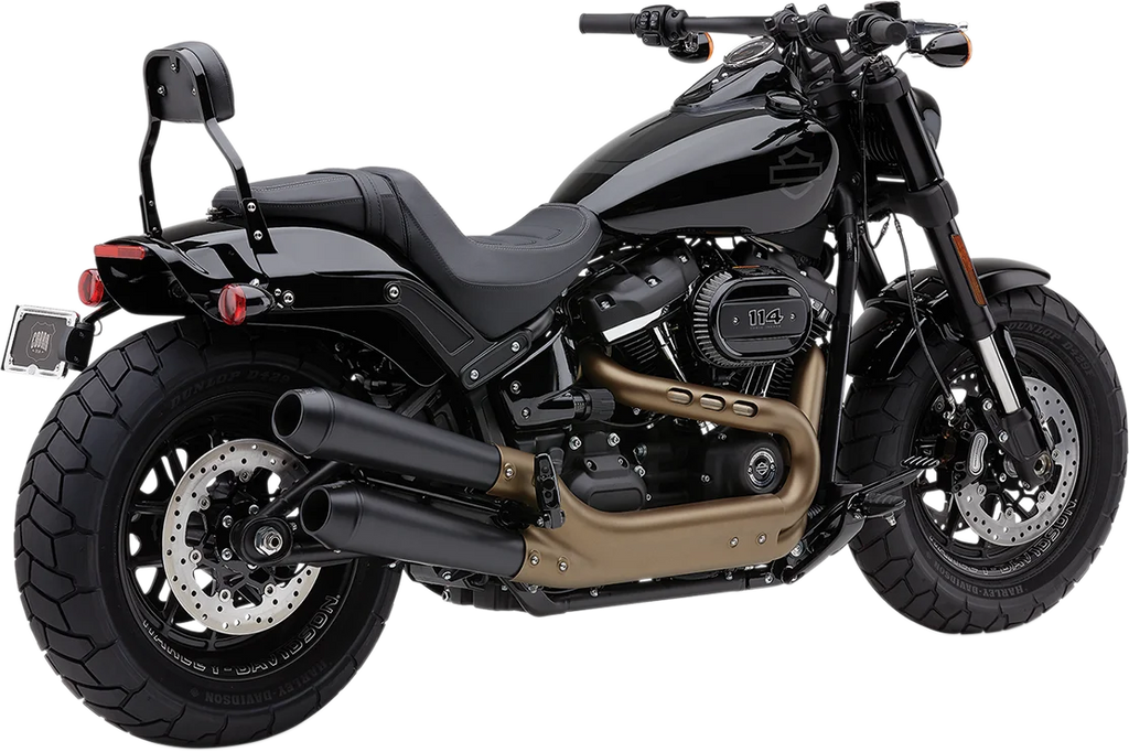 Cobra Black El Diablo Mufflers for Fat Bob 6046B - Main Product View