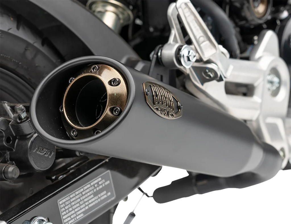 Cobra Bronze Tip Slip-On Muffler - Grom 1137BZ - Side View
