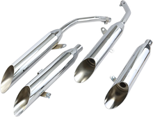 Load image into Gallery viewer, Cobra Chrome Slashcut Mufflers - Main Product View