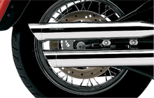 Load image into Gallery viewer, Cobra Chrome Slashcut Mufflers 6000 - Side View
