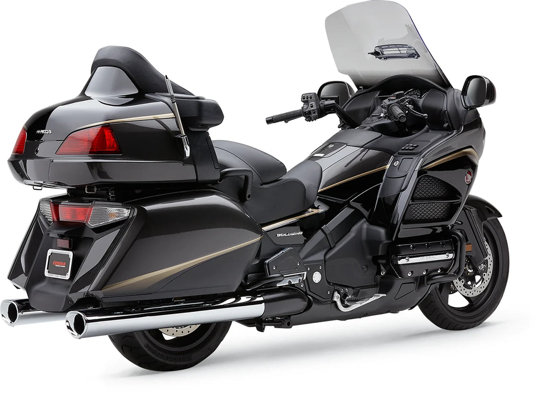 Cobra Chrome Tri Flow Mufflers 1218 - Installation View