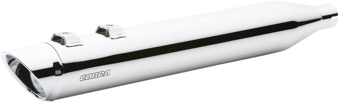 Cobra Chrome Tri Glide Mufflers 6301 - Side View