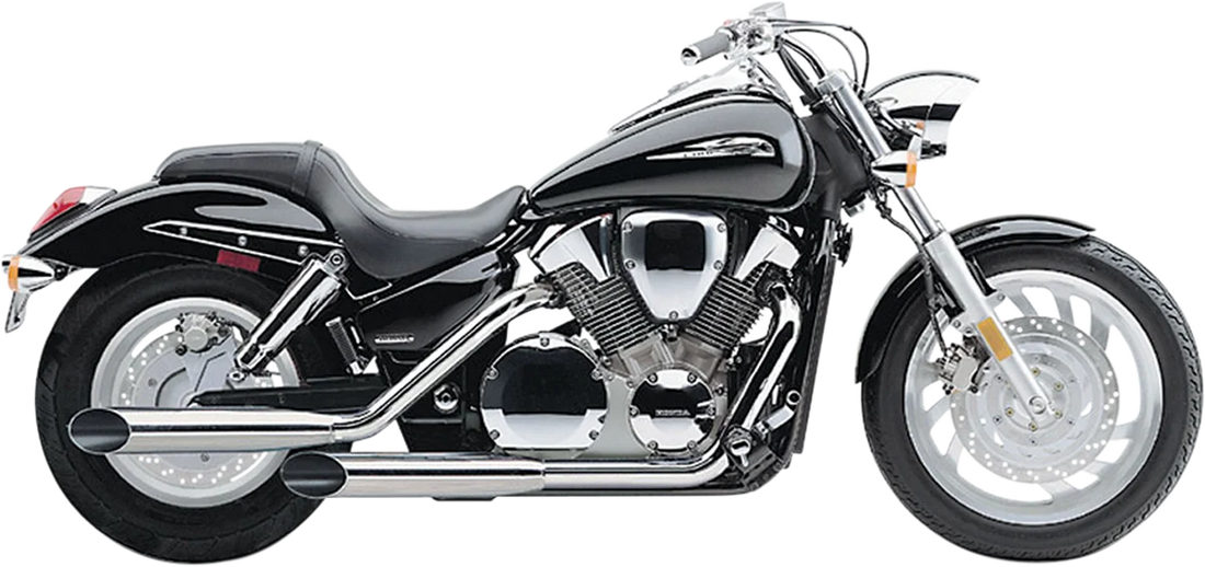 Cobra Classic Deluxe Exhaust - Chrome fits Kawasaki VN1500 - Installation View