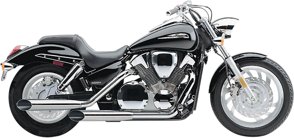 Cobra Classic Deluxe Exhaust - Chrome fits Kawasaki VN1500 - Installation View