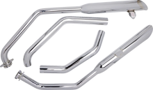 Load image into Gallery viewer, Cobra Classic Slashcut Exhaust - Chrome - Back View