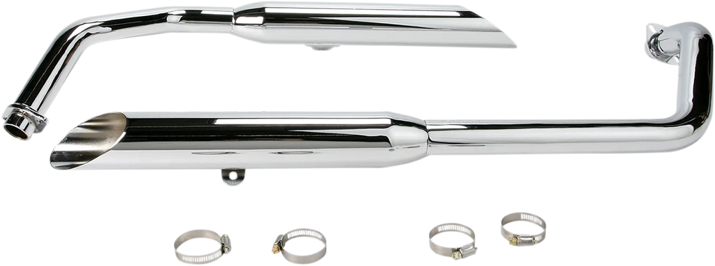 Cobra Classic Slashcut Exhaust - Chrome fits Honda Shadow Spirit - Main Product View
